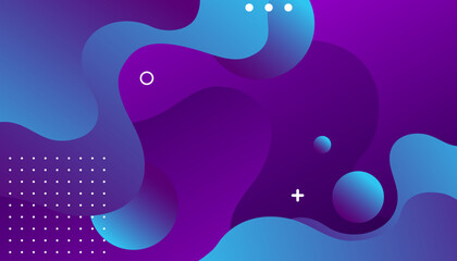 Abstract purple wave background. Fluid shapes composition. Creative illustration for poster, web, landing, page, cover
