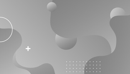 Abstract white and gray wave background.  Template for invitation, business card for presentation design
