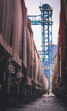 Train and Railway Worker