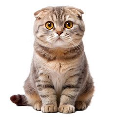 Obraz premium Scottish Fold cat isolated, AI