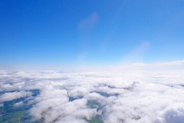 飛行機から見た雲海