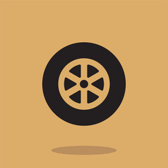 wheel icon , tire icon vector