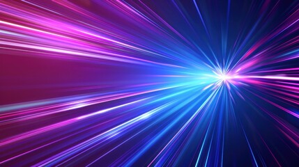 Abstract Neon Speed Lines - A Futuristic Digital Art