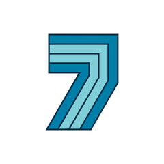 Monogram 7. Number 7. Number 7 design logo. Monogram letter mark 7 logo design. Monogram design vector logo. Monogram number 7 logo design. Simple number 7 monogram. Monogram 7 design logo. 