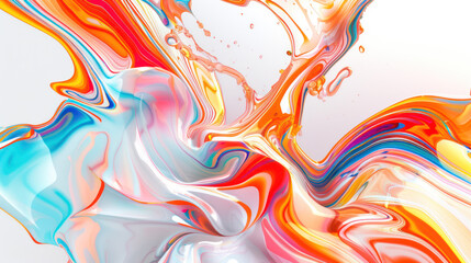 Obraz premium Abstract random color liquid marble background vector presentation design