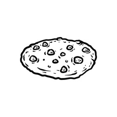 cookies line art style sketch classic vintage design illustration