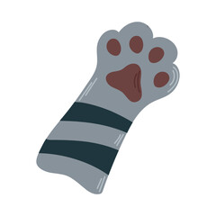 Cat paw icon clipart avatar logtotype isolated vector illustration
