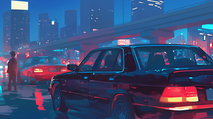 雨の日の車の運転