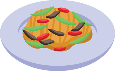 Grilled pork chop with green beans and tomato slices served on a plate, representing a delicious and healthy meal