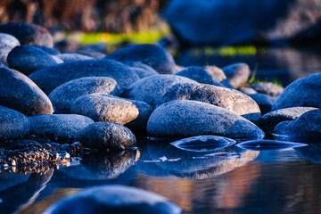 River Rocks in Sierra Nevada Foothills
