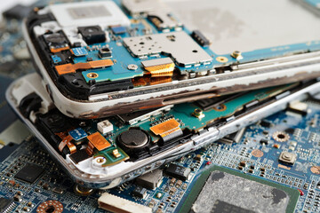 Repairing and upgrade circuit mainboard of notebook, electronic, computer hardware and technology.