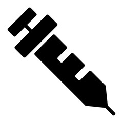 Vaccine Injection Syringe Icon Vector Illustration