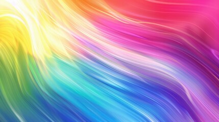 Obraz premium Abstract background with a vibrant rainbow gradient, creating a lively and dynamic visual effect 
