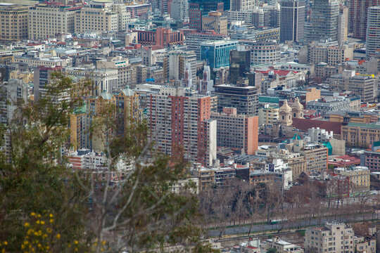 City of Santiago de Chile from Cerro San Cristobal