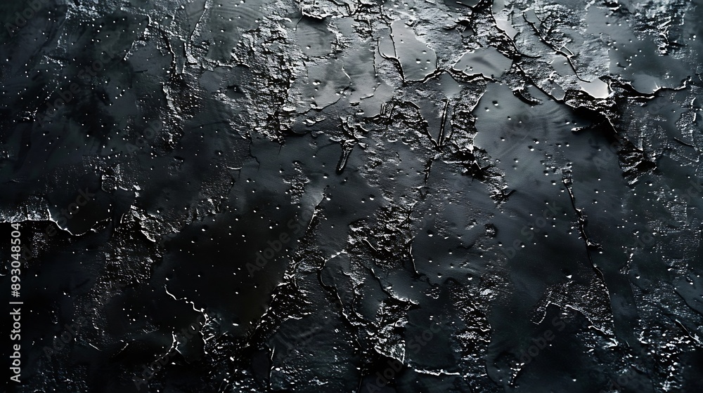 Poster texture of black polished concrete background dark old wallpaper with cement texture nature wall con