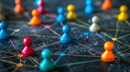 Social determinants of health  economic and social conditions that influence individual and group differences in health status mind map concept on blackboard : Generative AI