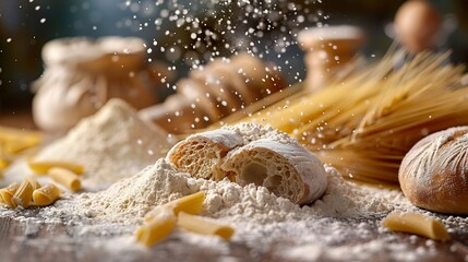 gluten free food flour  bread  pasta : Generative AI