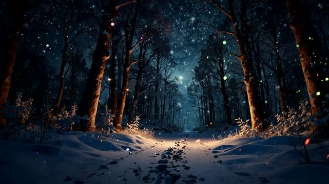 The true Christmas tree in snow