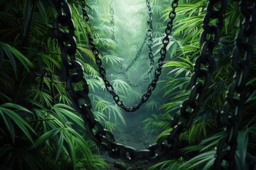 Ensnared by Temptation: Cannabis Forest Concealing Hidden Chains of Addiction