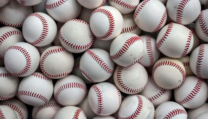 Baseballs Close-Up