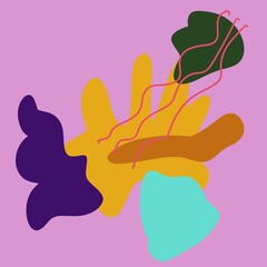 Obraz premium Modern Abstract Shapes Background