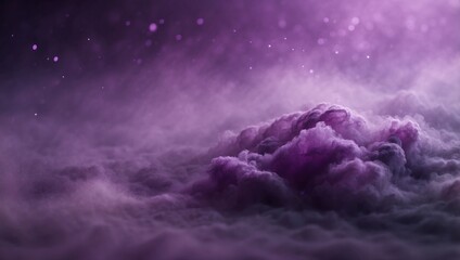 Mysterious purple mist with smoky haze, creating a soothing and enigmatic abstract background.