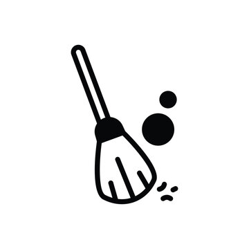 recommend clip art: Black solid icon for sweep