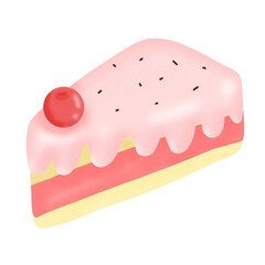 cake isolated on white