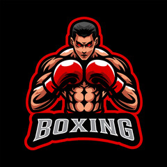 Badass Boxing Mascot Logo