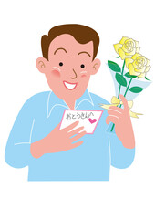 父の日のおとうさん