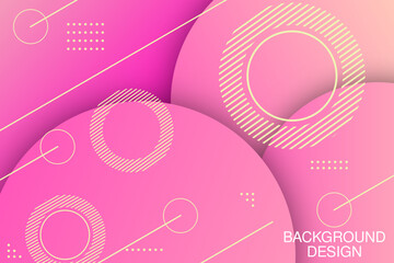gradient in geometric shape and circle background