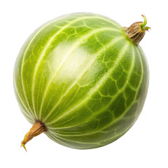 A gooseberry top view isolated on transparent background