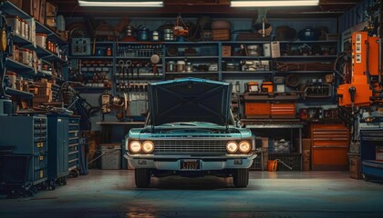 Fototapeta premium Classic Car Restoration