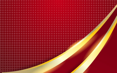 Abstract golden red luxury background design
