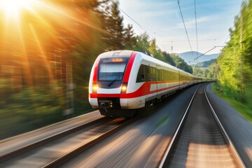 A train equipped with GPS technology embarks on leisure trips, offering passengers a seamless and enjoyable travel experience.