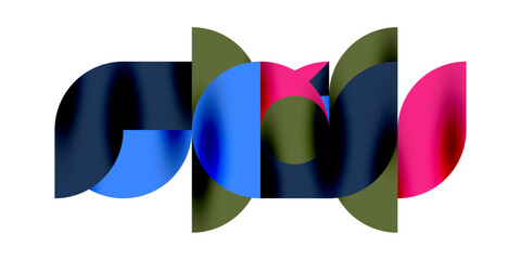 Shadow effect shiny circles and round triangles geometric modern art. Vector Illustration For Wallpaper, Banner, Background, Card, Book Illustration, landing page