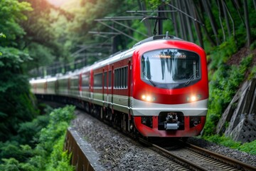 Obraz premium A train undergoes training for safety standards, focusing on educating personnel and implementing safety protocols.