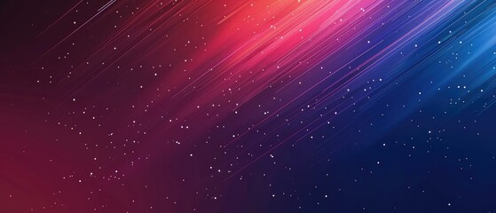 Obraz premium Abstract Starry Night with Diagonal Lines and Glowing Dots