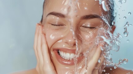 Natural moisturizing skin care: The happiness of clear water drops, the road to health away from skin diseases