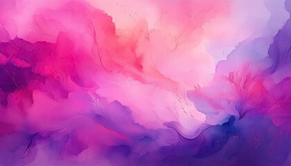 Fototapeta premium Watercolor background, watercolor background pink and purple abstract watercolor painting