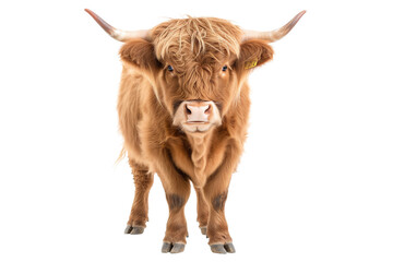 Highland Cow on Transparent Background