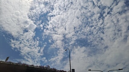 Obraz premium Beautiful Cloud In The Blue Sky, Singapore