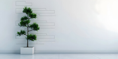 Obraz premium tree organization chart for human resource and business