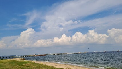 Beautiful Clouds with Blue Sky In Singapore