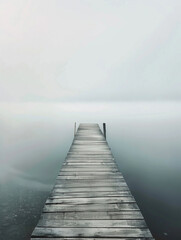 A timber jetty jutting out into the sea