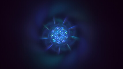 3D manual rendering abstract round light background. Its not AI Generatd illustration.