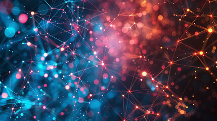 digital cyberspace filled with dynamic particles and data streams, symbolizing the vast connectivity and endless possibilities of the digital world, highlighting the flow of information and technology