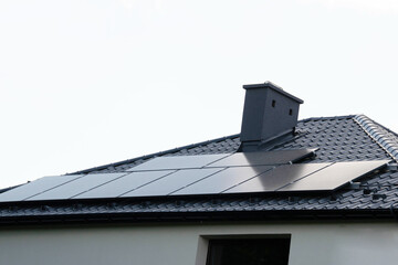 Installing a Solar Cell on a Roof.