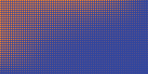 Abstract dots halftone orange purple colors pattern gradient texture background.