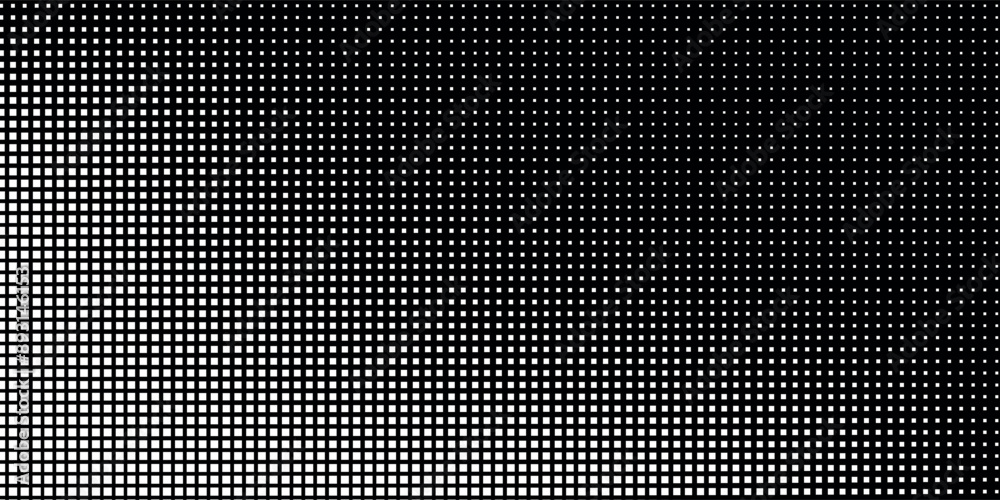 Wall mural dot white black pattern gradient texture background. abstract pop art halftone and retro style.